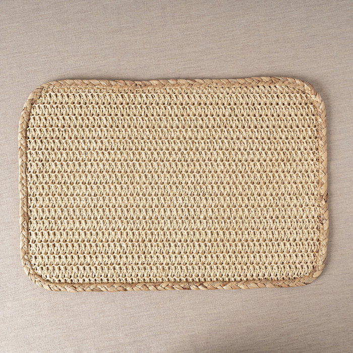 Vinthera Set de 12 Sets de Table Okapi 100% Fibre de Papier Bicolor Tacto Suave 30x45 cm