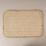 Vinthera Set de 12 Sets de Table Okapi 100% Fibre de Papier Bicolor Tacto Suave 30x45 cm