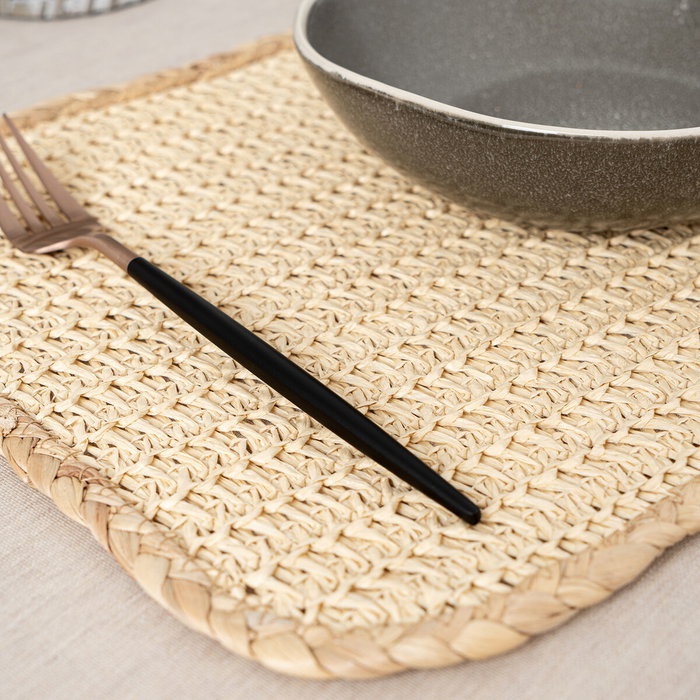Vinthera Set de 12 Sets de Table Okapi 100% Fibre de Papier Bicolor Tacto Suave 30x45 cm