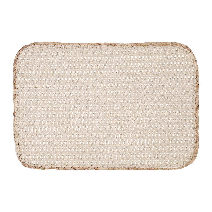 Vinthera Set de 12 Sets de Table Okapi 100% Fibre de Papier Bicolor Tacto Suave 30x45 cm
