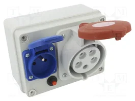 PAWBOL Commutateur mural IP44 en ABS avec filetage PG 16