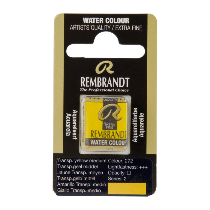 Rembrandt Aquarelle Pastille Amarillo Transparente Medio 272 Rembrandt Aquarelle Pastille Amarillo Transparente Medio 272