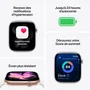 Apple Watch Series 11 GPS + Cellular 42mm Titane Naturel - Bracelet Stone Grey Sport Band S/M