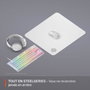 SteelSeries QcK L Blanc