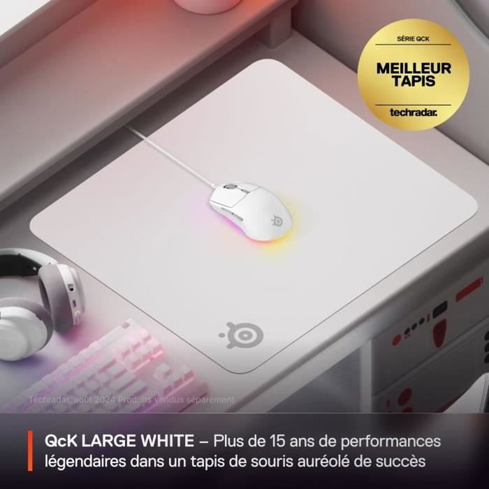 SteelSeries QcK L Blanc SteelSeries QcK L Blanc