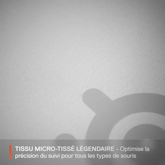 Steelseries QcK L - Tapis de souris gaming en micro-tissé, 450 x 400 x 2 mm, Blanc - Pour joueurs et esports Steelseries QcK L - Tapis de souris gaming en micro-tissé, 450 x 400 x 2 mm, Blanc - Pour joueurs et esports