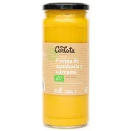 Carlota Organic Crème de Carotte et Curcuma bio 450 g – Vegan, sans gluten