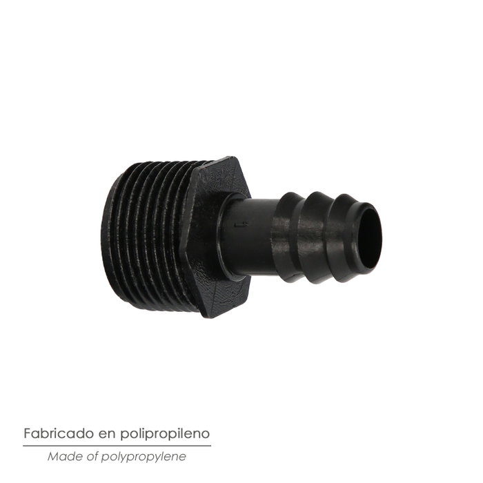ABRISA Union Filetage Mâle 3/4'' vers Connexion 16 mm (Lot de 100 pièces)