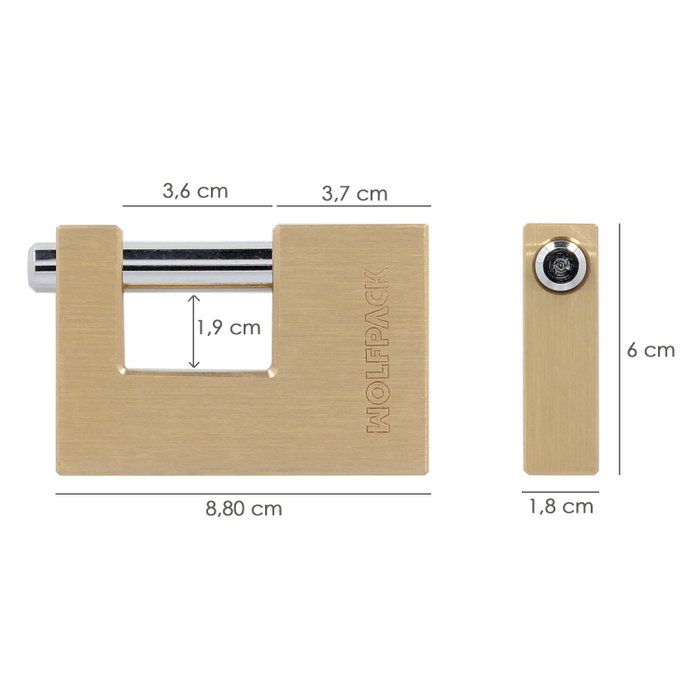 WOLFPACK LINEA PROFESIONAL Cadenas carré pour persienne 90 mm