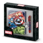 Karactermania Pack Journal Avengers et Stylo 6 Couleurs Bleu A5