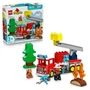 LEGO DUPLO - Camion de Pompiers de Ma Ville 10473, Jouet de Construction Éducatif avec Échelle et Figurine pour Enfants dès 2 Ans