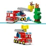 LEGO DUPLO - Camion de Pompiers de Ma Ville 10473, Jouet de Construction Éducatif avec Échelle et Figurine pour Enfants dès 2 Ans