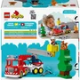 LEGO DUPLO - Camion de Pompiers de Ma Ville 10473, Jouet de Construction Éducatif avec Échelle et Figurine pour Enfants dès 2 Ans