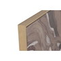 Home ESPRIT Toile Moderne Urbaine Marron Beige (2 Unités)
