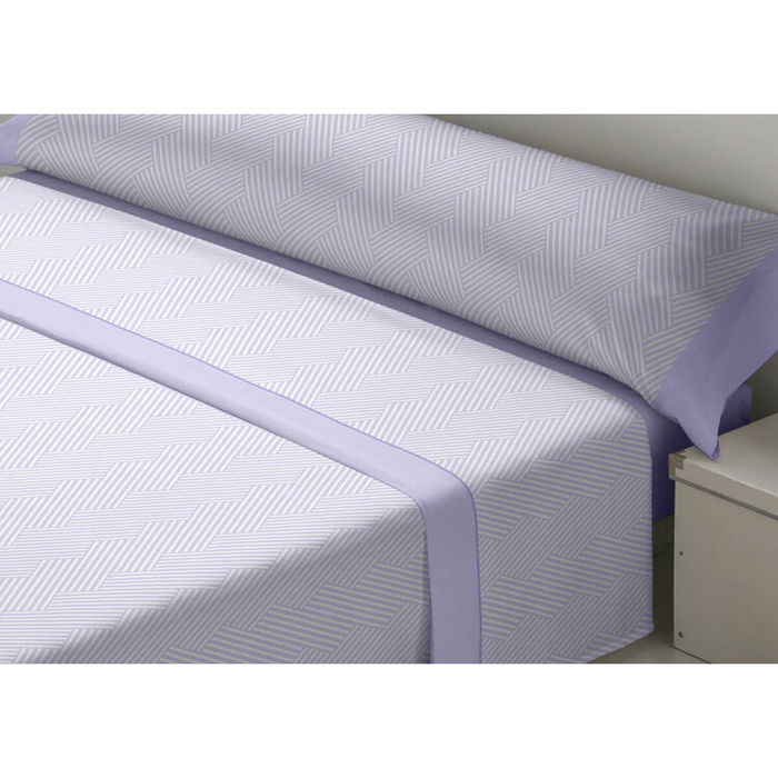Jeu de draps D'Or VARTO Mauve Lit 1 persone Franela Jeu de draps D'Or VARTO Mauve Lit 1 persone Franela