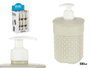Berilo Dosificateur Plastique Salle de Bain 580ml Beige 9x16,5x9 cm (Set de 36)