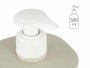 Berilo Dosificateur Plastique Salle de Bain 580ml Beige 9x16,5x9 cm (Set de 36)