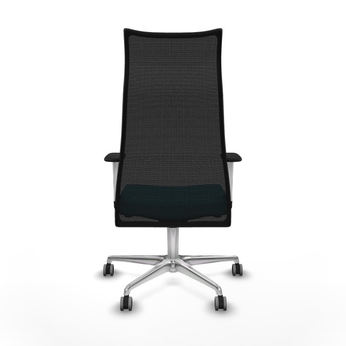 Piqueras y Crespo Chaise de Bureau Albacete Turquoise et Noir