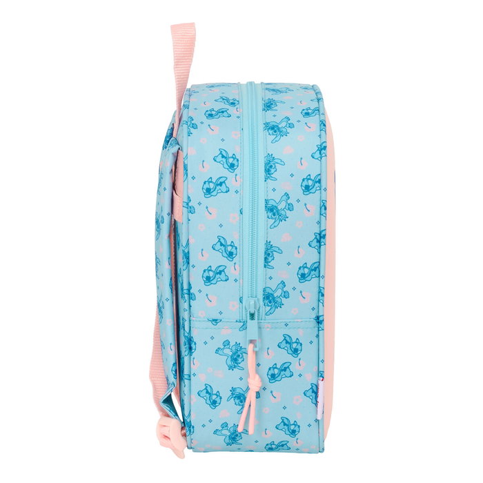 Cartable Lilo & Stitch Ohana Rose Bleu clair 22 x 27 x 10 cm