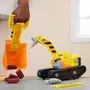 Spinmaster - Ruben & Compagnie - Bulldozer multifonction 2 en 1 avec pelle, 3 outils et figurine - Véhicule de chantier pour enfants dès 3 ans - La Pat'Patrouille