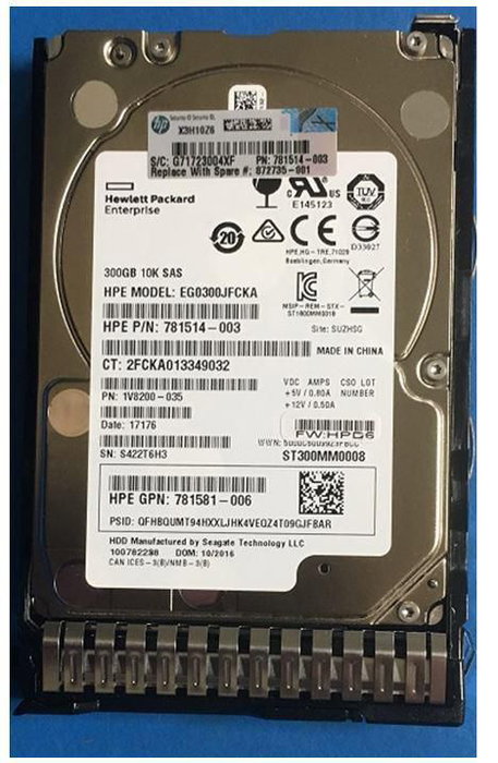 Hewlett Packard Enterprise Disque dur SAS 300GB 2.5" 12G 10K RPM pour serveurs - Réf. SC Hewlett Packard Enterprise Disque dur SAS 300GB 2.5" 12G 10K RPM pour serveurs - Réf. SC