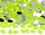 Innspiro Gemmes décoratives acryliques goutte jaune fluor 8x13mm 2000u. approx. Axiaux