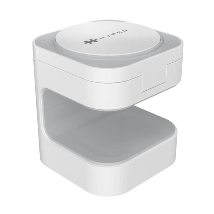 Targus Hyper Juice Qi2 Chargeur magnétique sans fil 15W 3 ports USB-C pour smartphone écouteurs montre blanche Targus Hyper Juice Qi2 Chargeur magnétique sans fil 15W 3 ports USB-C pour smartphone écouteurs montre blanche