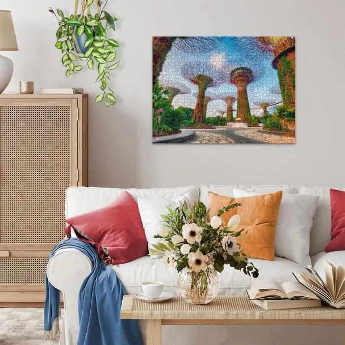 Ravensburger Puzzle 1500 Pièces - Jardin de la Baie de Singapour, 12001396, Pour Adultes et Adolescents dès 14 Ans Ravensburger Puzzle 1500 Pièces - Jardin de la Baie de Singapour, 12001396, Pour Adultes et Adolescents dès 14 Ans