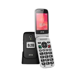 SPC Polaris 2.8 Téléphone Mobile 4G Noir - Écran 2.8 Pouces, Bouton SOS, GPS, Batterie 1400 mAh pour Seniors