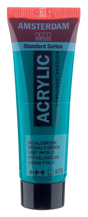 Amsterdam Peinture acrylique Standard Series Vert Phtalo 675, 20 ml Amsterdam Peinture acrylique Standard Series Vert Phtalo 675, 20 ml