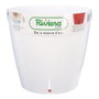 Riviera Pot de fleurs Eva New blanc rond avec réserve d'eau