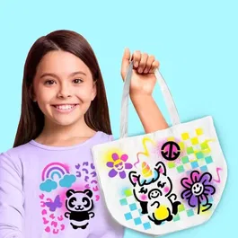 Canal Toys AIR 016 - Kit de Design de Mode et Airbrush Art, complet avec Spray Électronique, Pochoirs Adhésifs et Feutres pour Personnaliser Vêtements et Accessoires Textiles