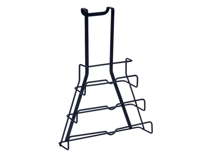 Kinvara Support de Casseroles et Poêles en Métal Noir 27x35x9cm (Set de 6)