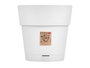 Stefanplast Pot de fleurs en plastique recyclé blanc 25 cm avec réservoir d'eau Ethica (Set de 6)