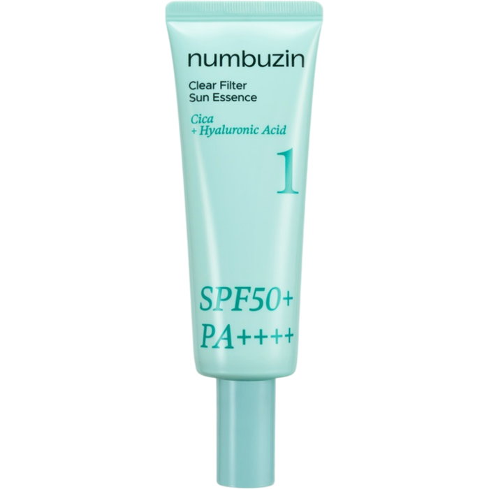 Numbuzin No.1 Clear Filter Sun Essence, Crème Solaire Visage SPF 50 PA++++, Hydratant et Protecteur, 50 ml Numbuzin No.1 Clear Filter Sun Essence, Crème Solaire Visage SPF 50 PA++++, Hydratant et Protecteur, 50 ml