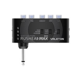 Valeton Rushead Max Bass - Amplificateur casque pour basse avec effets intégrés, jusqu'à 5h d'autonomie, USB