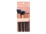 BERILO Set de 5 pinceaux de maquillage Noir-Bronze