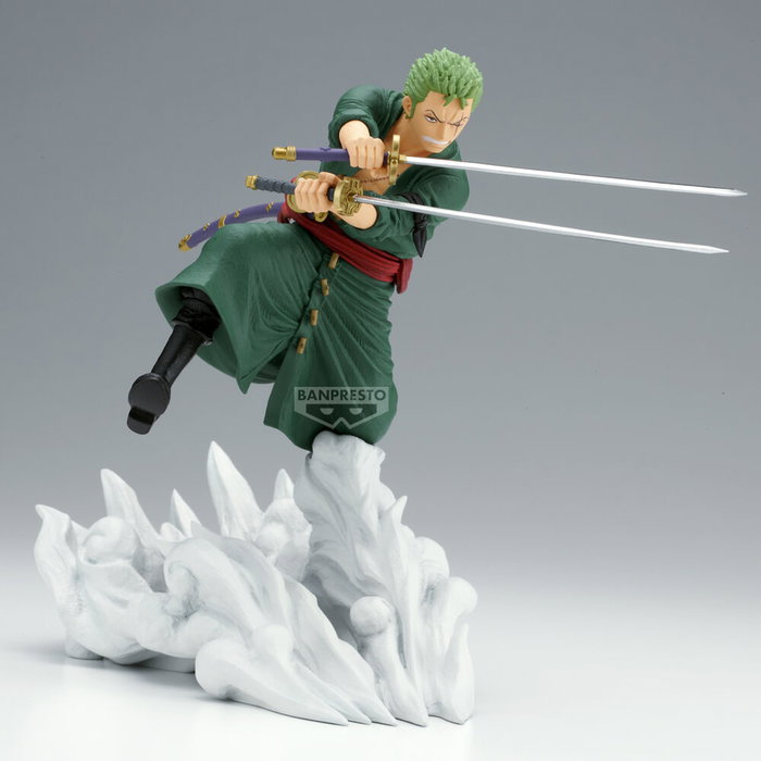 BANPRESTO - Figure Roronoa Zoro Senkozekkei One Piece - Figurine anime en couleur 15 cm - Collectible BANPRESTO - Figure Roronoa Zoro Senkozekkei One Piece - Figurine anime en couleur 15 cm - Collectible