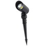 Projecteur de jardin LED COB 24 W, 2 160 lm, 6 000 K, avec piquet, noir