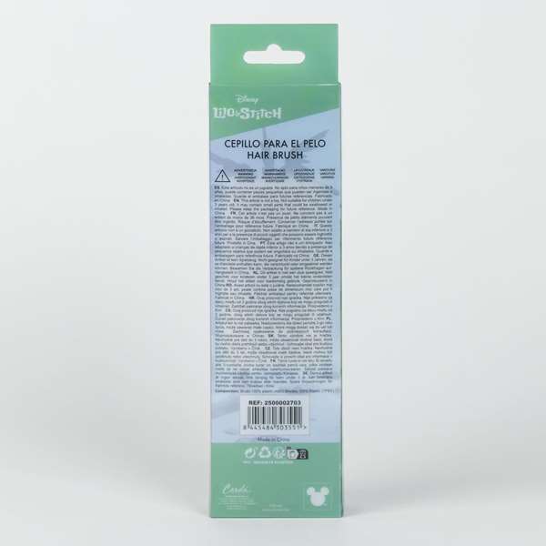Cerdá Brosse démêlante Stitch 6.5 x 21.8 x multiply3.4 cm pour enfants à partir de 36 mois - Bleu Cerdá Brosse démêlante Stitch 6.5 x 21.8 x multiply3.4 cm pour enfants à partir de 36 mois - Bleu