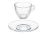 Vivalto Tasse à Café en Verre 85 ml avec Soucoupe 11x5.5 cm (Set de 24)