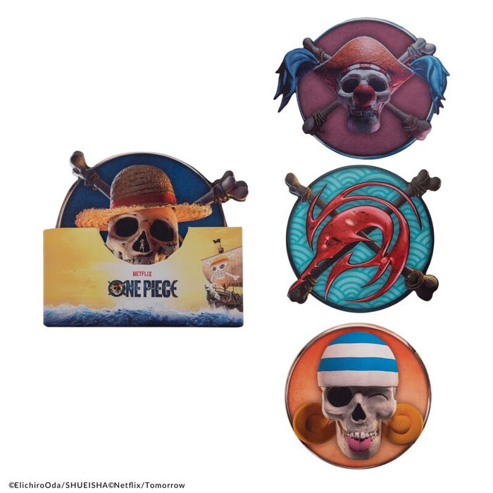 Cinereplicas Set 4 Posavasos One Piece #1 - Sous-verres en résine Cinereplicas Set 4 Posavasos One Piece #1 - Sous-verres en résine