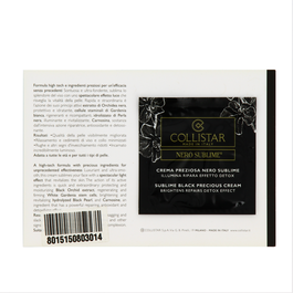 Collistar Nero Sublime Crème Éclairante Jour Visage - Échantillon 3 ml