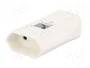 PAWBOL Socle femelle d'alimentation AC 2P blanc