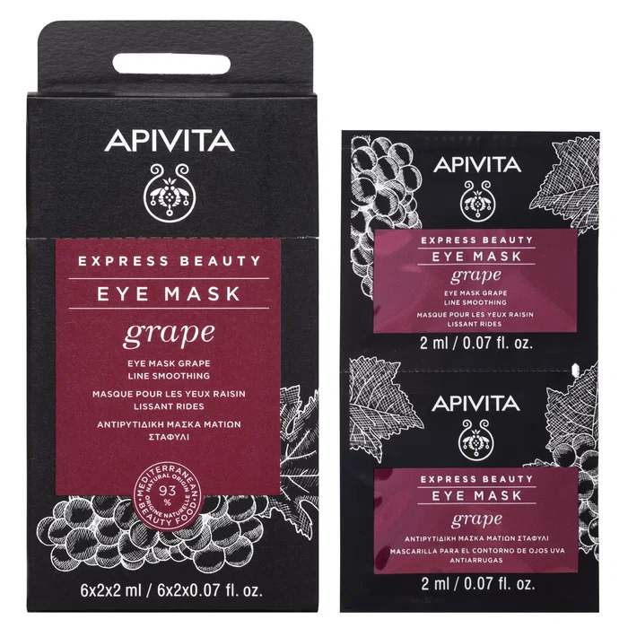 Apivita Ensemble de 2 Masques Crème pour les Yeux Lisseur de Lignes 2 ml