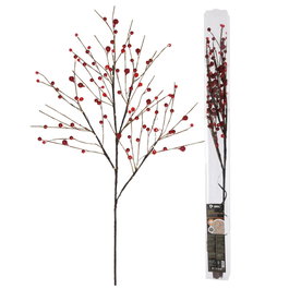 GSC Evolution Branche décorative LED de baies rouges 0,8 m Lumière chaude