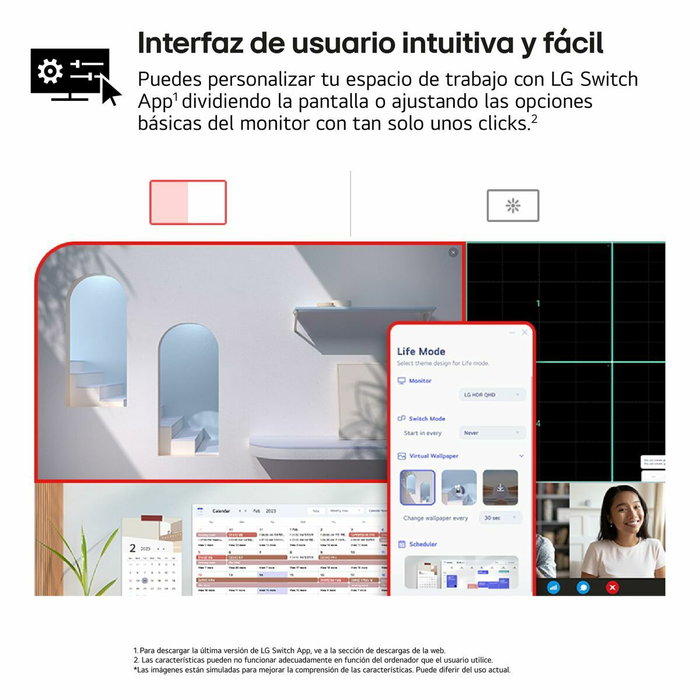 LG UltraFine 27US550-W 27 pouces 4K UHD White