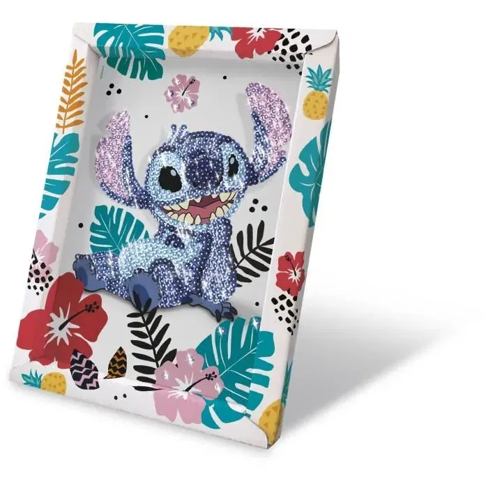 Lansay Collection Sequins STITCH - Jeu de création Disney Stitch pour enfants dès 7 ans, avec plaque de polystyrène, sequins et épingles Lansay Collection Sequins STITCH - Jeu de création Disney Stitch pour enfants dès 7 ans, avec plaque de polystyrène, sequins et épingles