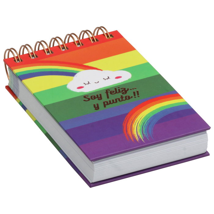 CMP General Libreta C/Espiral A6 Arcoiris