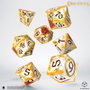 Q Workshop Le Seigneur des Anneaux Full Art Set de 7 dés Porteurs de l'Anneau (Whitefire Radiance) sunet